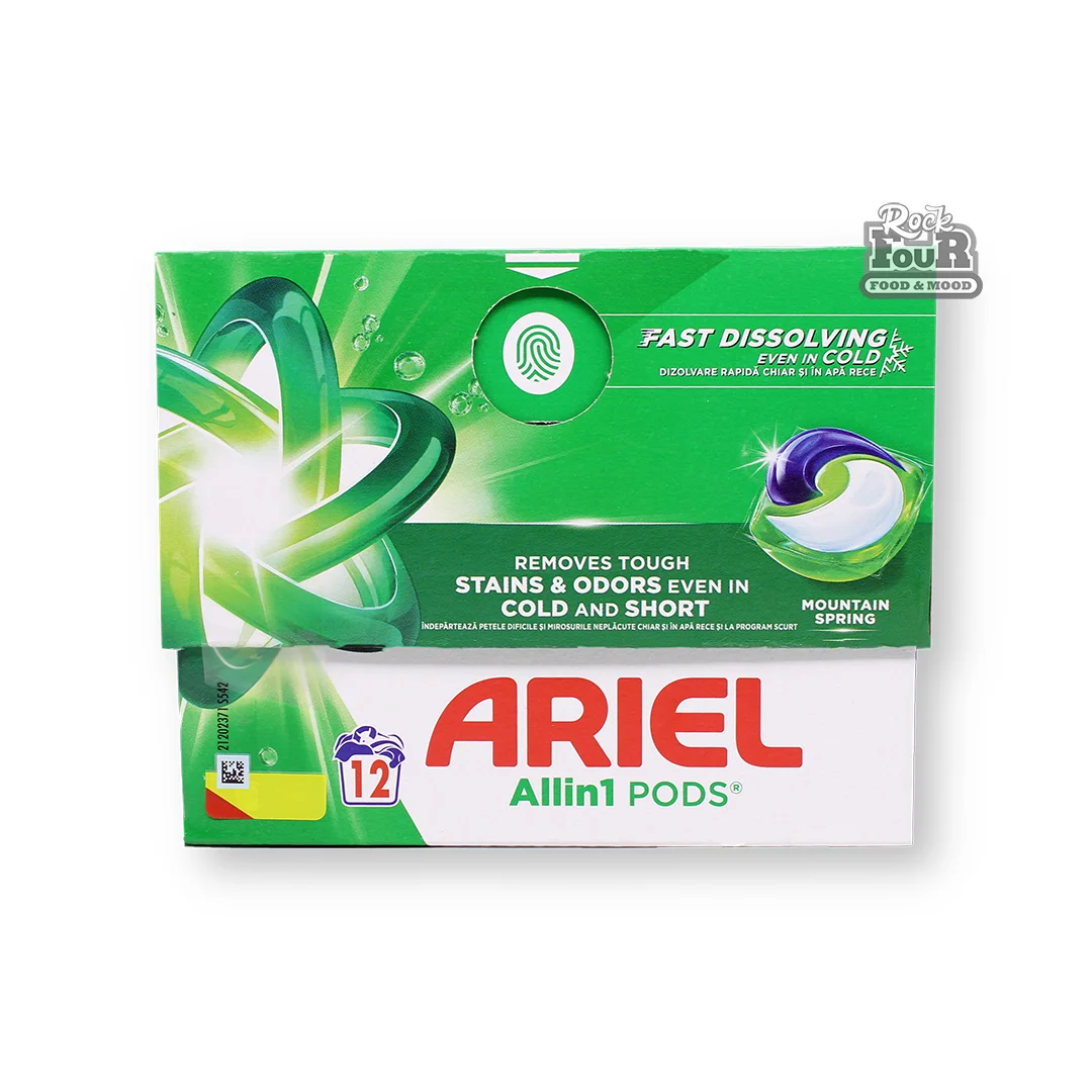 Լվացքի պարկուճներ «Ariel Mountain Spring White» 12հատ